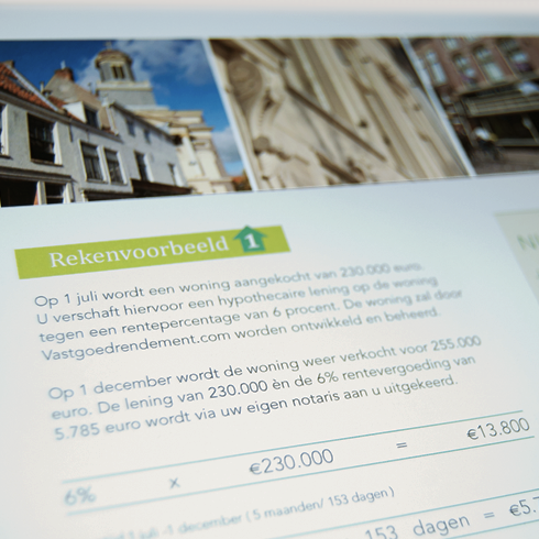 Vastgoedrendement brochure